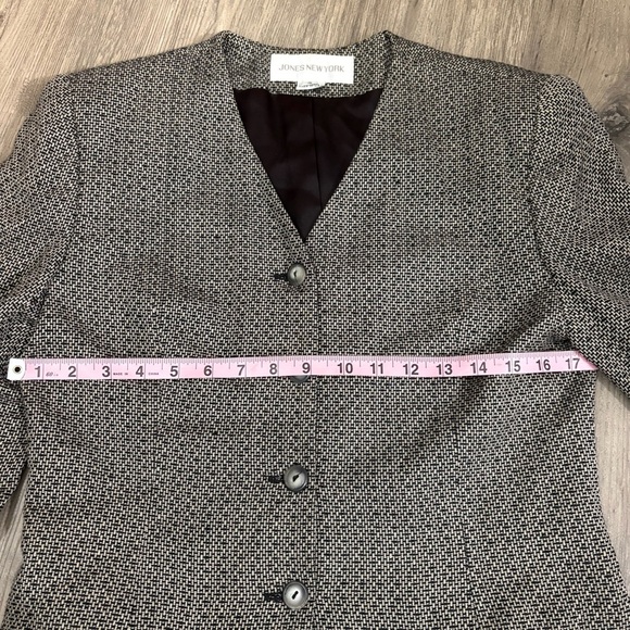 Vtg Jones New York Dress Coat Women’s Size 4 Brown Fleck Tweed Overcoat Made USA - Picture 8 of 12